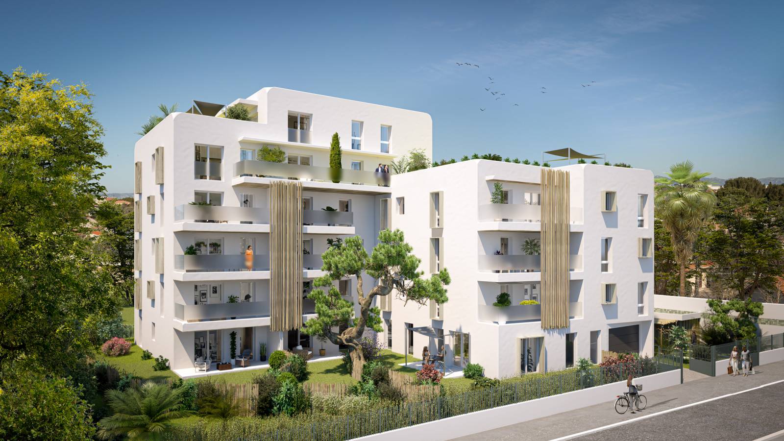 Programme immobilier neuf CASA BOHA du T2 au T5 à Marseille 13008 quartier Vieille Chapelle