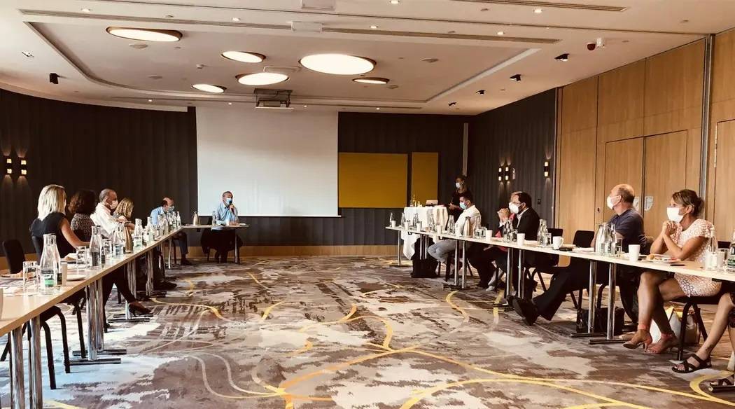 Les intervenants et partenaires du HubÉco Bouches-du-Rhône ont analysé, discuté et échangé autour des voies à suivre en matière de formation et d'insertion en cette période de crise  PHOTO JULIEN POMPEY